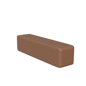 Abecca Anti Ligature Eagle 2 Ottoman EF124 Marlo Umber
