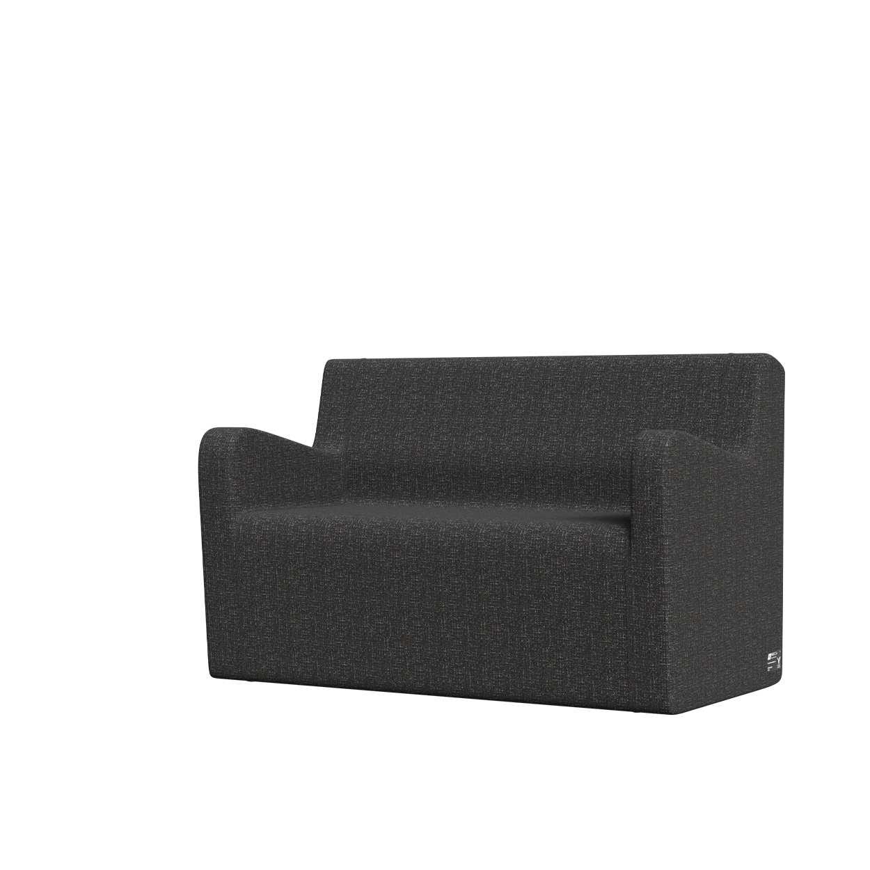 Abecca Anti Ligature Eagle 2 Seater Arm Couch 915 EF41 Urban Dusk2