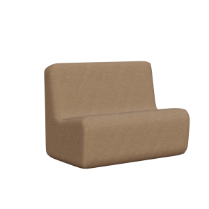 Abecca Anti Ligature Eagle 2 Seater Couch 915 EF11 Tessuto Castano