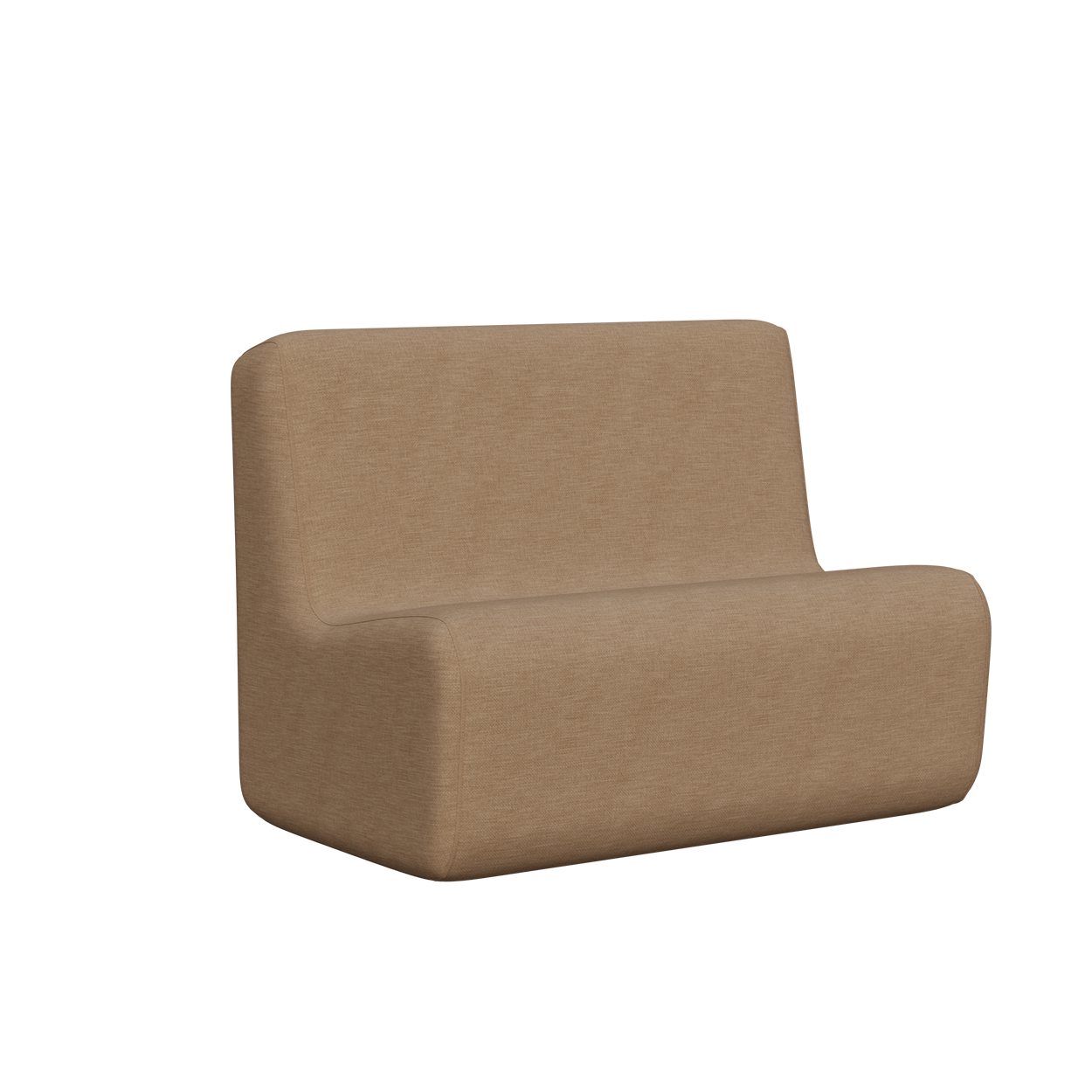 Abecca Anti Ligature Eagle 2 Seater Couch 915 EF11 Tessuto Castano