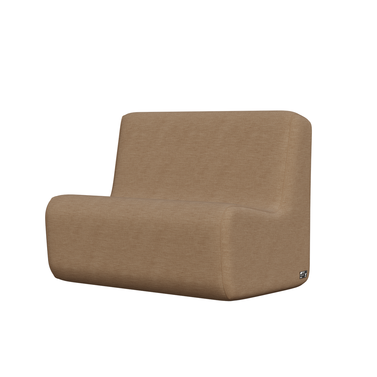 Abecca Anti Ligature Eagle 2 Seater Couch 915 EF11 Tessuto Castano2