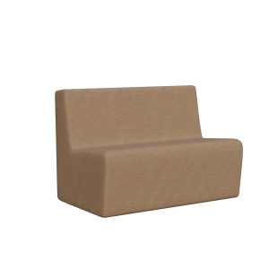 Abecca Anti Ligature Eagle 2 Seater Couch EF10 Tessuto Castana