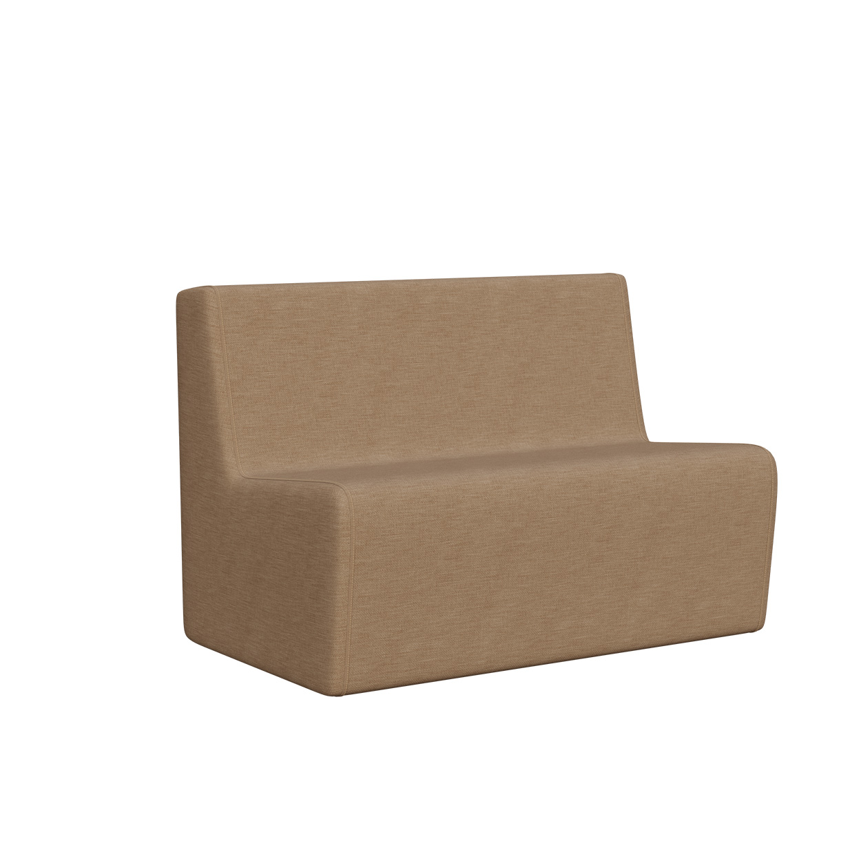 Abecca Anti Ligature Eagle 2 Seater Couch EF10 Tessuto Castana