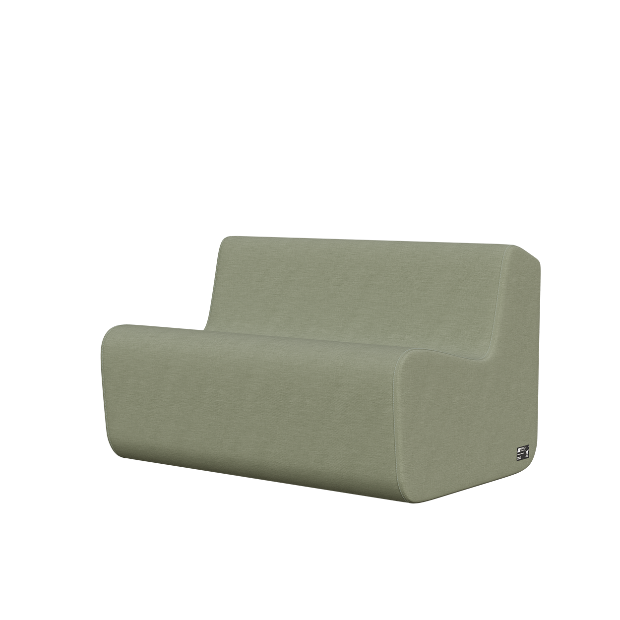 Abecca Anti Ligature Eagle 2 Seater Couch Low Back Couch EF12 Tessuto Menta 2