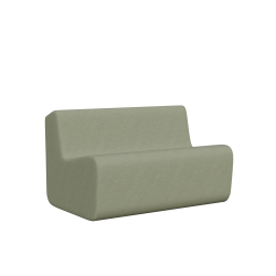 Abecca Anti Ligature Eagle 2 Seater Couch Low Back Couch EF12 Tessuto Menta