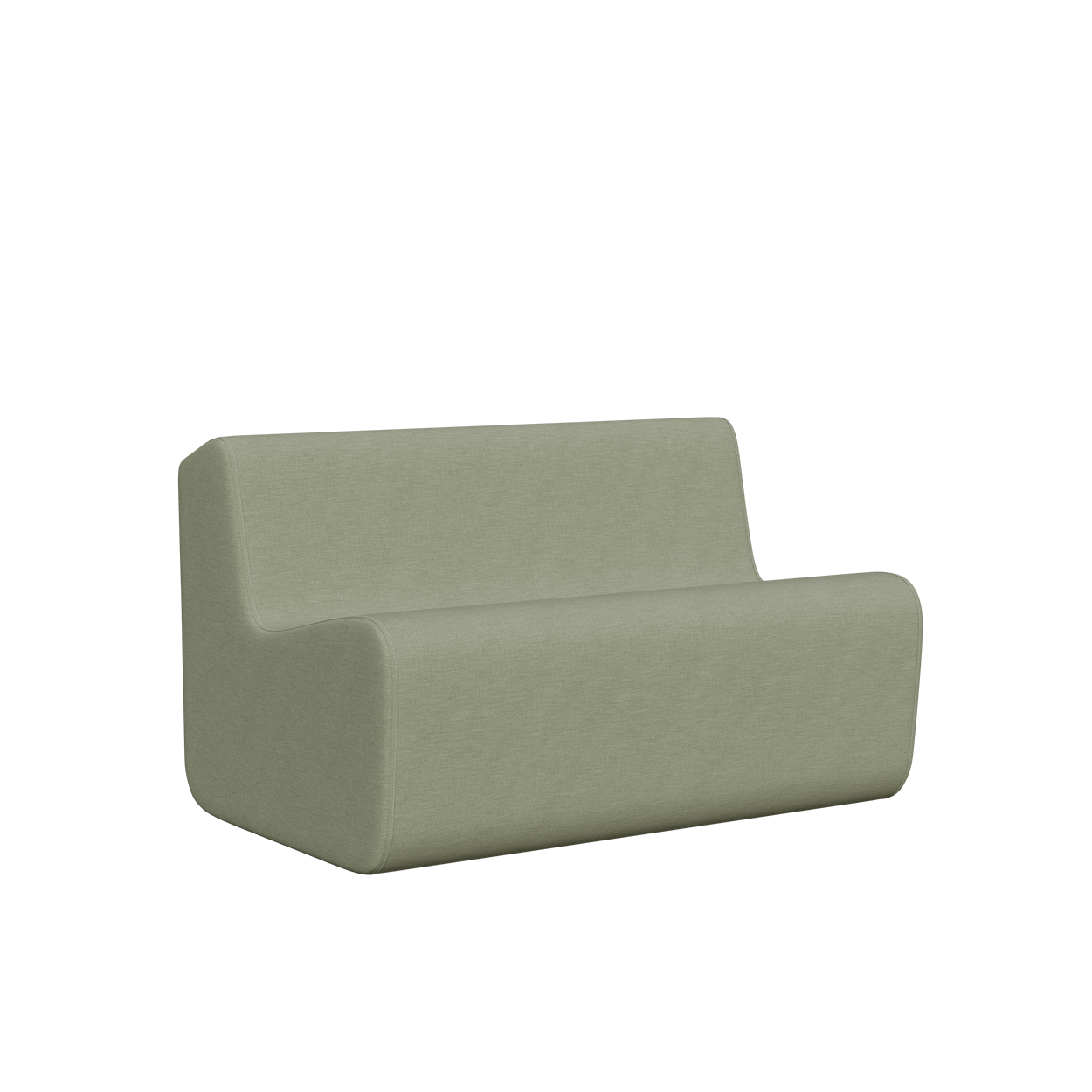 Abecca Anti Ligature Eagle 2 Seater Couch Low Back Couch EF12 Tessuto Menta