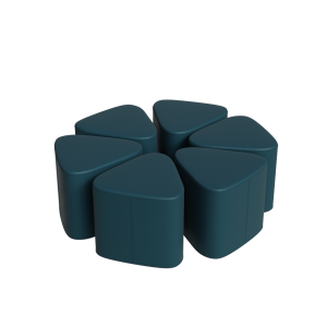Abecca Anti Ligature Eagle Triangle Ottoman EF128 Marlo Aura3