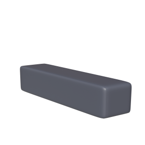 Abecca Anti Ligature Hawk 2m Ottoman HF124 Grey 1