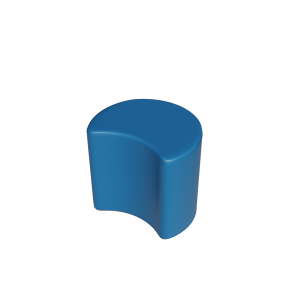 Abecca Anti Ligature Hawk Crescent Ottoman HF123 Teal2