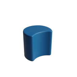 Abecca Anti Ligature Hawk Crescent Ottoman HF126 Teal