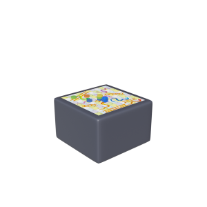 Abecca Anti Ligature Hawk Games Ottoman Snakes Ladders HF102 Grey3