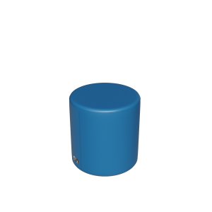 Abecca Anti Ligature Hawk Round Ottoman HF121 Teal2