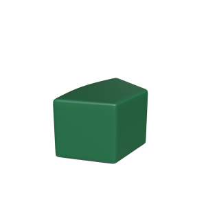 Abecca Anti Ligature Hawk Shaped Ottoman HF122 Green