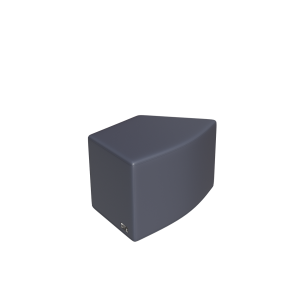 Abecca Anti Ligature Hawk Shaped Ottoman HF122 Grey