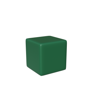 Abecca Anti Ligature Hawk Square Ottoman HF120 Green
