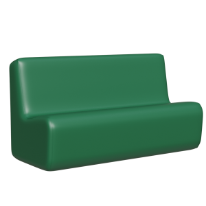 Abecca Anti Ligature Hawk Three Seater Couch HF21 Green1
