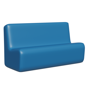 Abecca Anti Ligature Hawk Three Seater Couch HF21 Teal1