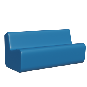 Abecca Anti Ligature Hawk Three Seater Couch HF22 Teal1