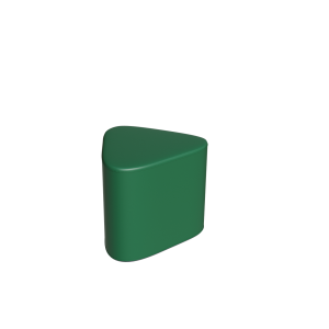 Abecca Anti Ligature Hawk Triangle Ottoman HF128 Green