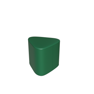 Abecca Anti Ligature Hawk Triangle Ottoman HF128 Green2