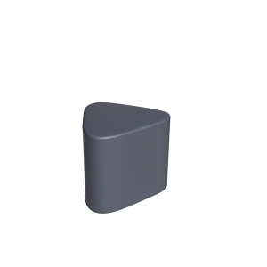 Abecca Anti Ligature Hawk Triangle Ottoman HF128 Grey