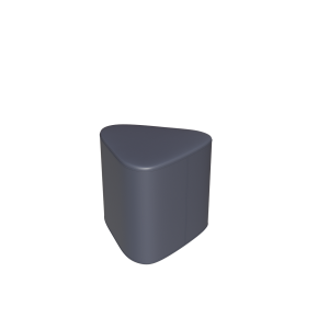 Abecca Anti Ligature Hawk Triangle Ottoman HF128 Grey2