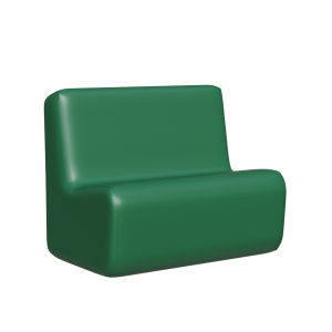 Abecca Anti Ligature Hawk Two Seater Couch HF11 Green 1