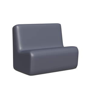 Abecca Anti Ligature Hawk Two Seater Couch HF11 Grey1