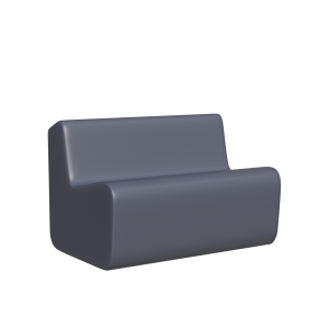 Abecca Anti Ligature Hawk Two Seater Couch HF12 Grey1