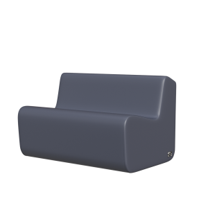 Abecca Anti Ligature Hawk Two Seater Couch HF12 Grey2