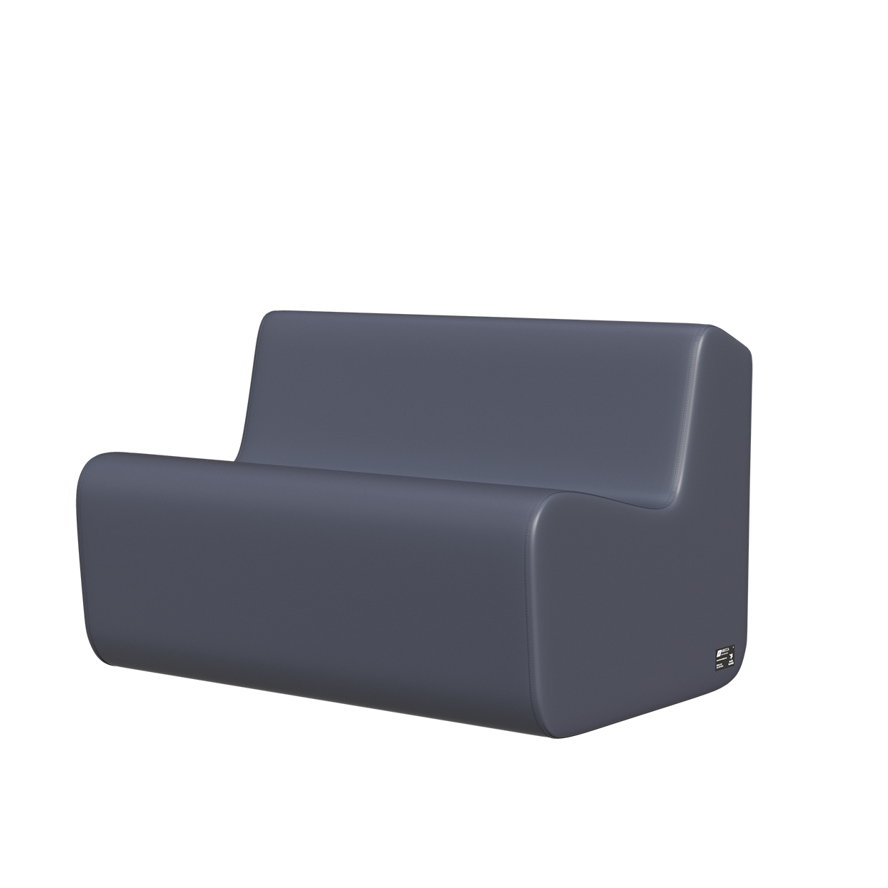 Abecca Anti Ligature Hawk Two Seater Couch HF12 Grey2