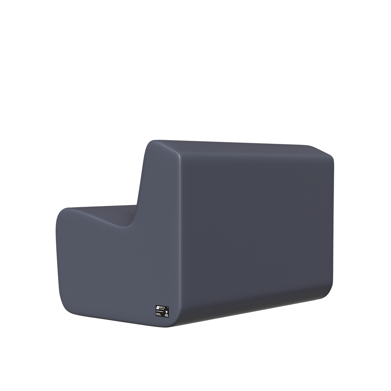 Abecca Anti Ligature Hawk Two Seater Couch HF12 Grey3
