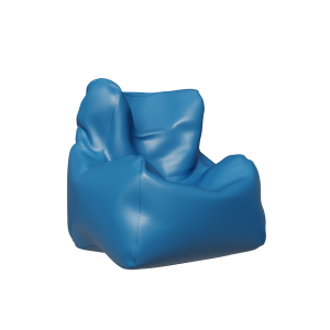 Bean bag chair blue