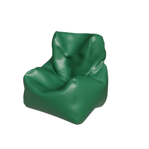 Bean bag chair green 2