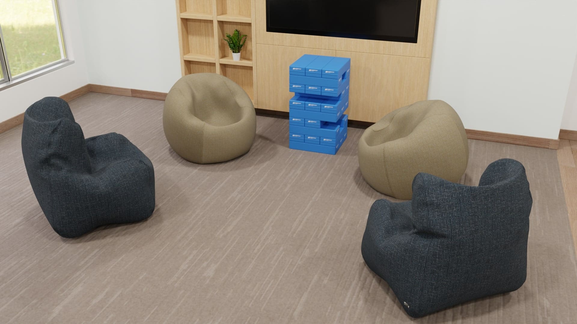 Abecca Eagle Scene Bean Chair Bean Bag Jenga