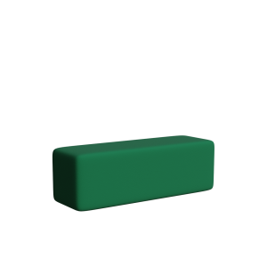 Abecca Anti Ligature Armadillo Limbershield 1.5 Ottoman AR106 Pantone 349