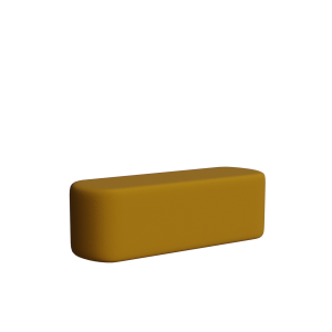 Abecca Anti Ligature Armadillo Limbershield 1.5 Oval Ottoman AR107 Pantone 132