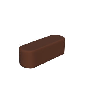 Abecca Anti Ligature Armadillo Limbershield 1.5 Oval Ottoman AR107 Pantone 4773