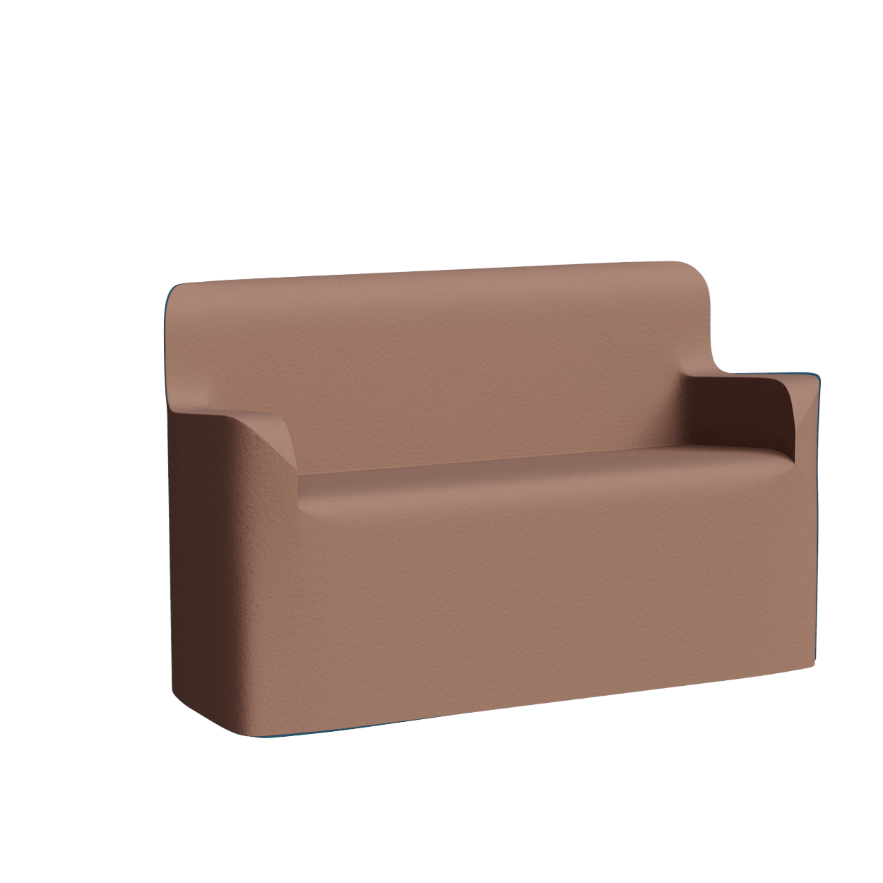 Abecca Anti Ligature Armadillo Limbershield 2 seater Couch AR40 Pantone 17 1230TCX