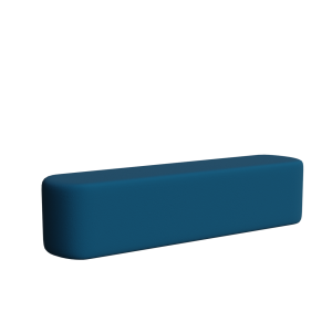 Abecca Anti Ligature Armadillo Limbershield 2m Oval Ottoman AR109 Pantone 3025