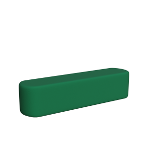 Abecca Anti Ligature Armadillo Limbershield 2m Oval Ottoman AR109 Pantone 349