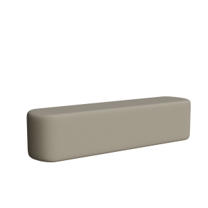 Abecca Anti Ligature Armadillo Limbershield 2m Oval Ottoman AR109 Pantone Warm Grey 5 CP