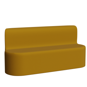 Abecca Anti Ligature Armadillo Limbershield 3 seater Couch AR20 Pantone 312