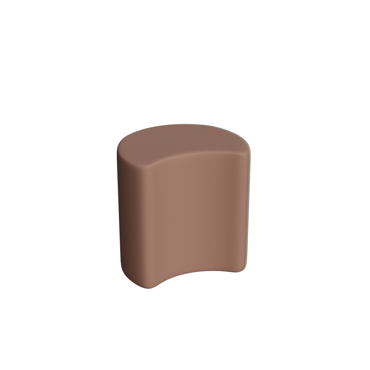 Abecca Anti Ligature Armadillo Limbershield Crescent Ottoman AR111 Pantone 17 1230TCX
