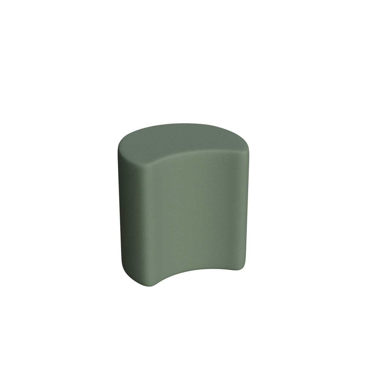Abecca Anti Ligature Armadillo Limbershield Crescent Ottoman AR111 Pantone 5625