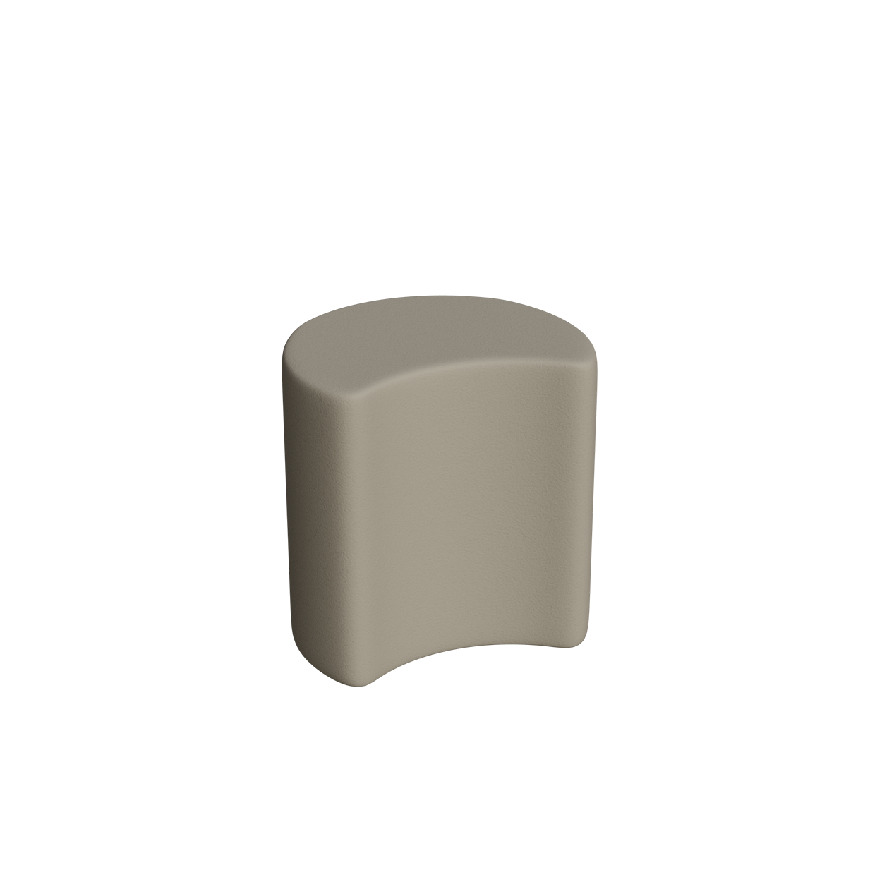 Abecca Anti Ligature Armadillo Limbershield Crescent Ottoman AR111 Pantone Warm Grey 5 CP