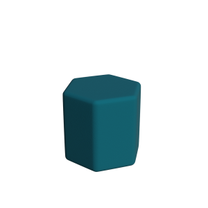 Abecca Anti Ligature Armadillo Limbershield Hexagon Ottoman AR110 Pantone 3155