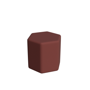 Abecca Anti Ligature Armadillo Limbershield Hexagon Ottoman AR110 Pantone 499