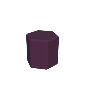 Abecca Anti Ligature Armadillo Limbershield Hexagon Ottoman AR110 Pantone 518