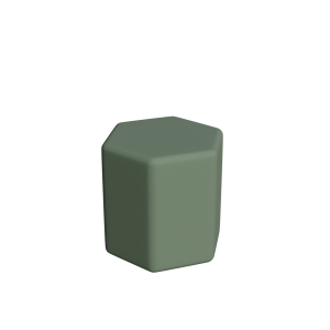 Abecca Anti Ligature Armadillo Limbershield Hexagon Ottoman AR110 Pantone 5625